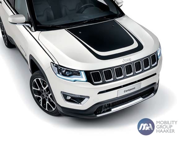 Jeep Compass 2017 Black bouble patch hood