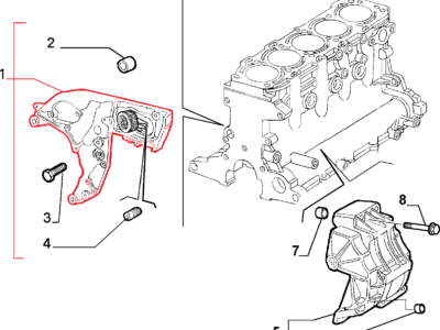 Lancia Thesis Motorsteun