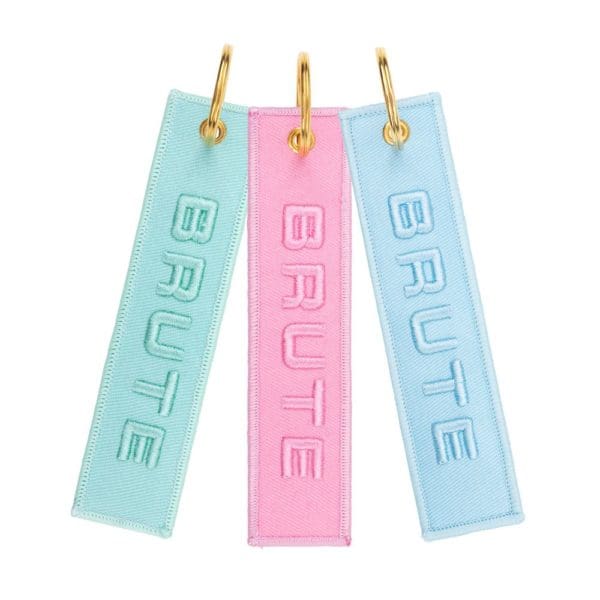 Brute Woven Keychain - Blue, Pink & Green pastel