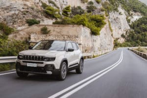 jeep avenger granite grey voorkant zijkant