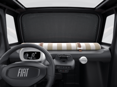Fiat Topolino Zongordijn voor het voorruit