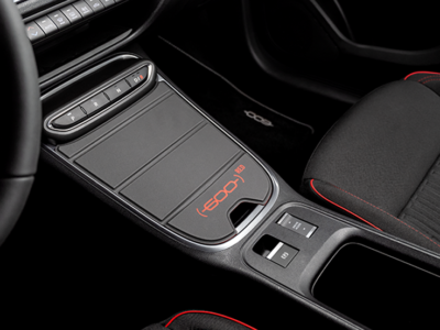 Fiat 600 Center Console Cover Red Design