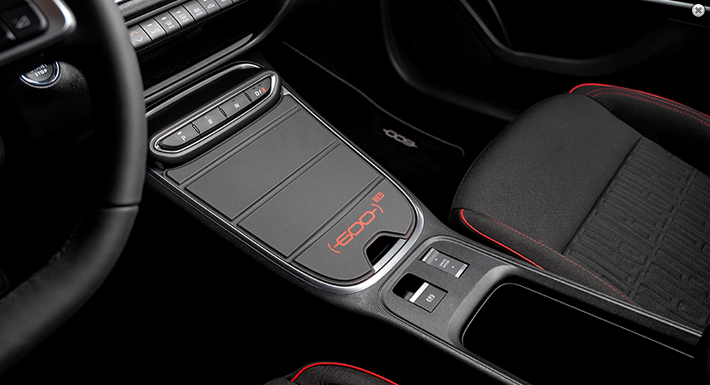 Fiat 600 Center Console Cover Red Design
