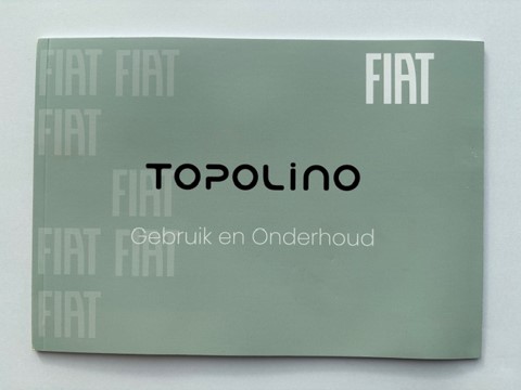 Fiat Topolino Instructieboekje