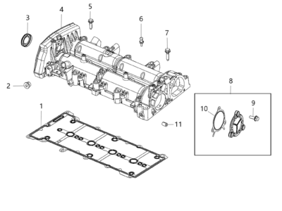 Jeep Wrangler JL Cover - Camshaft 2.2 Diesel